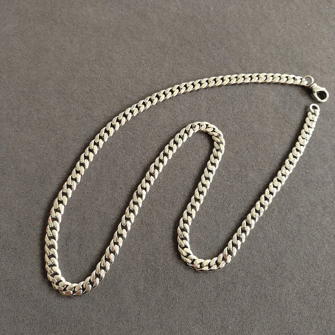 Polished Silver-Tone Curb-Link Chain Necklace 4