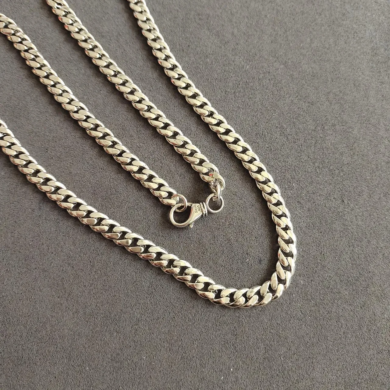 Polished Silver-Tone Curb-Link Chain Necklace 5