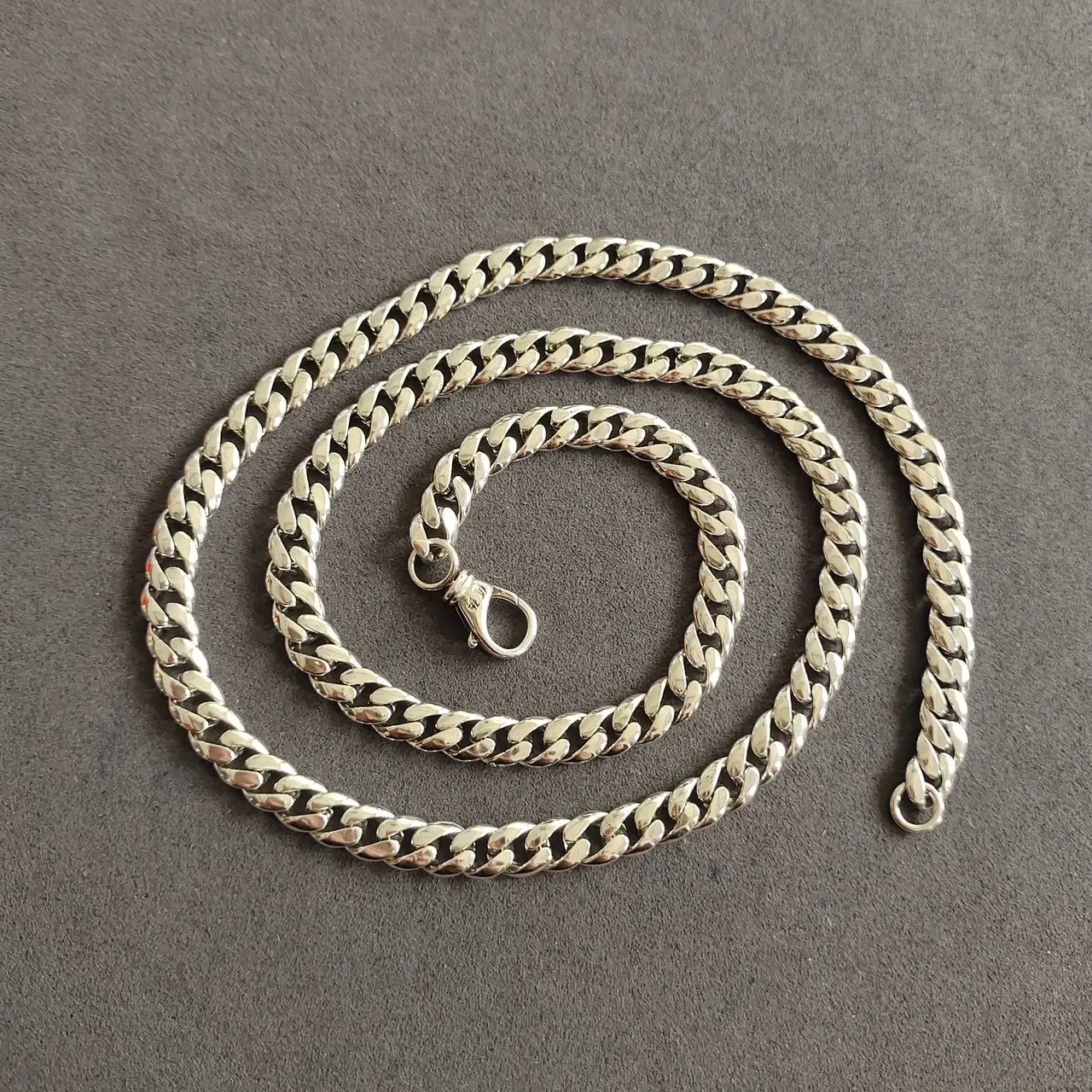Polished Silver-Tone Curb-Link Chain Necklace 6