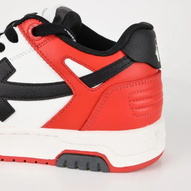 Red White and Black Arrow Logo Lifestyle Sneakers 4