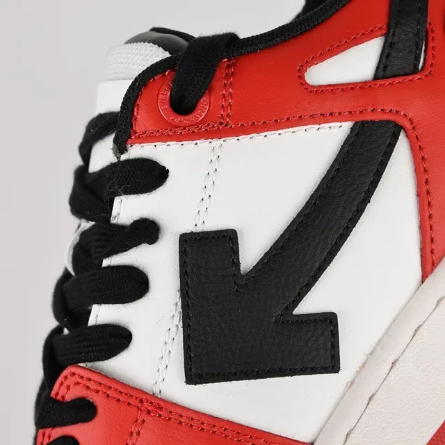 Red White and Black Arrow Logo Lifestyle Sneakers 6