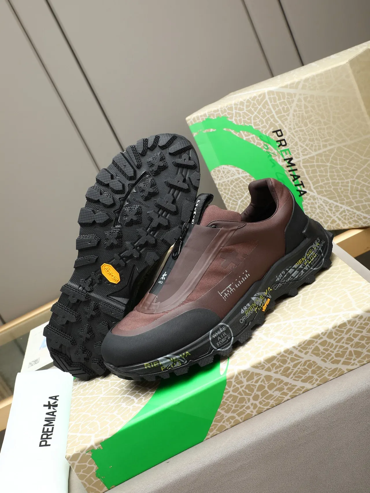 Rien Merva Original Plus 483 Brown Black Lifestyle Sneakers 4
