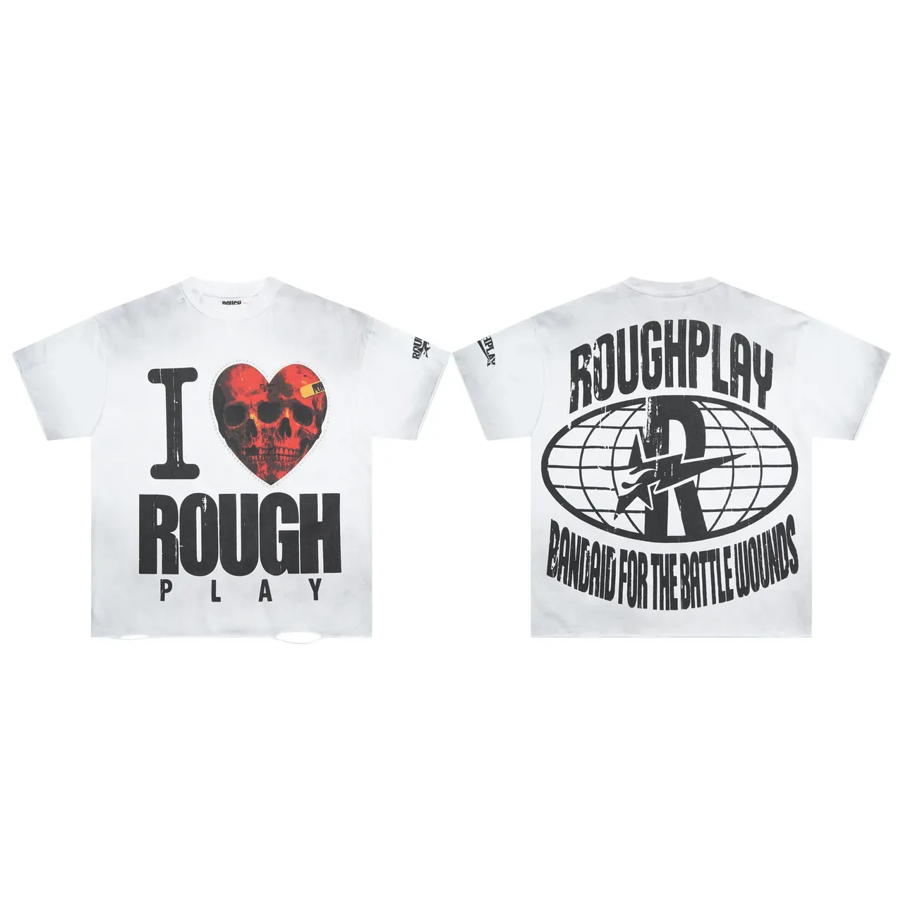 Rough Play I Heart Rough Play Distressed Graphic T-Shirt 2