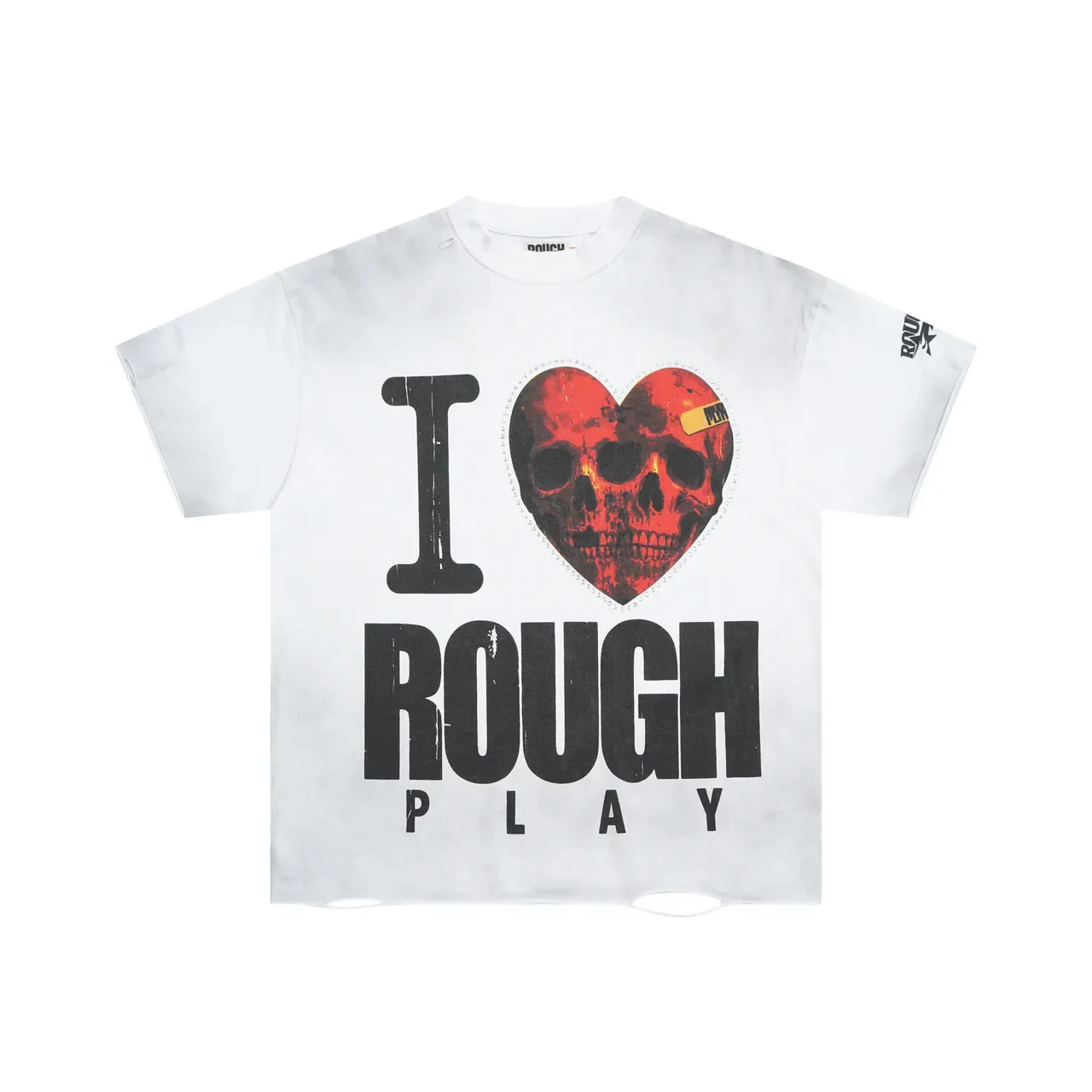 Rough Play I Heart Rough Play Distressed Graphic T-Shirt 3