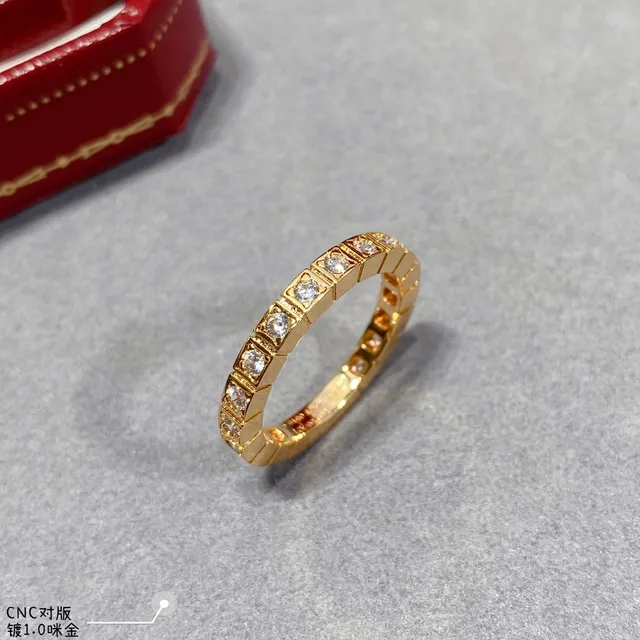 Silver and Gold Tone Channel-Set Diamond Stackable Rings 7