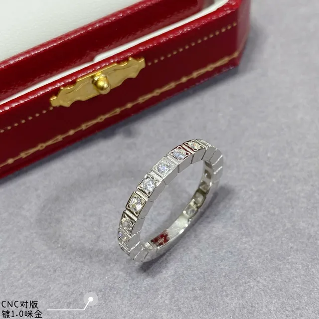 Silver and Gold Tone Channel-Set Diamond Stackable Rings 8