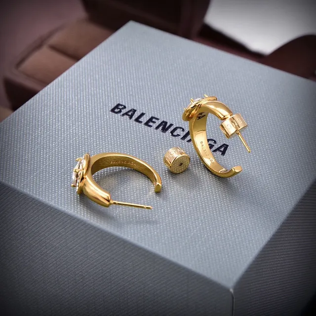 Silver and Gold Tone Cushion-Cut Pavé Halo Open Hoop Rings 2
