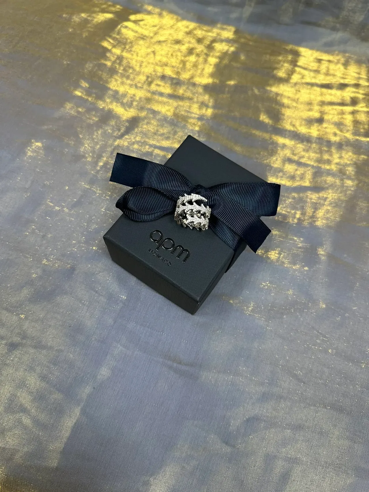 Silver Navy Crown-Shaped Pavé-Set Jewelry 7