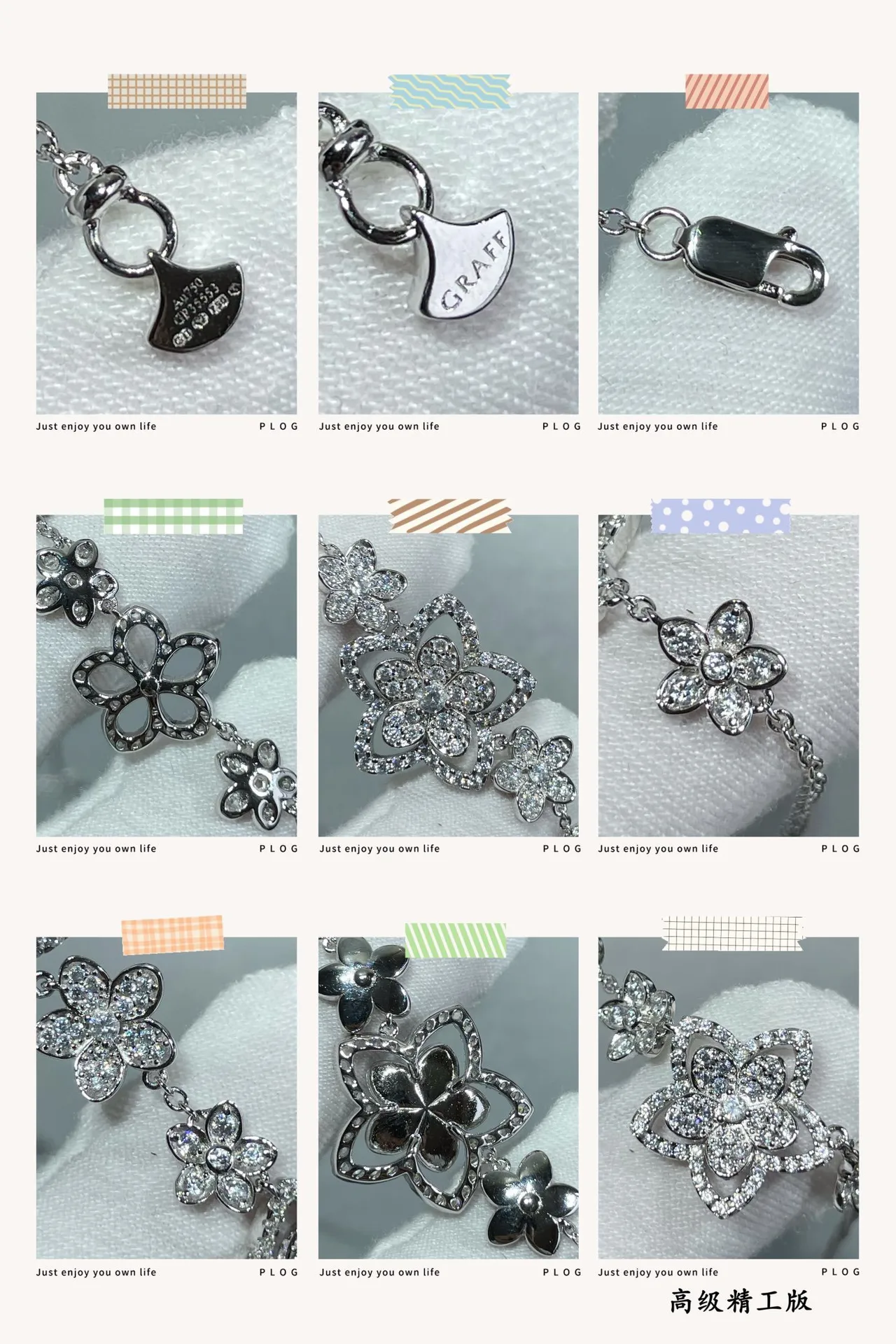 Silver-Tone Pavé Floral Motif Necklace 4