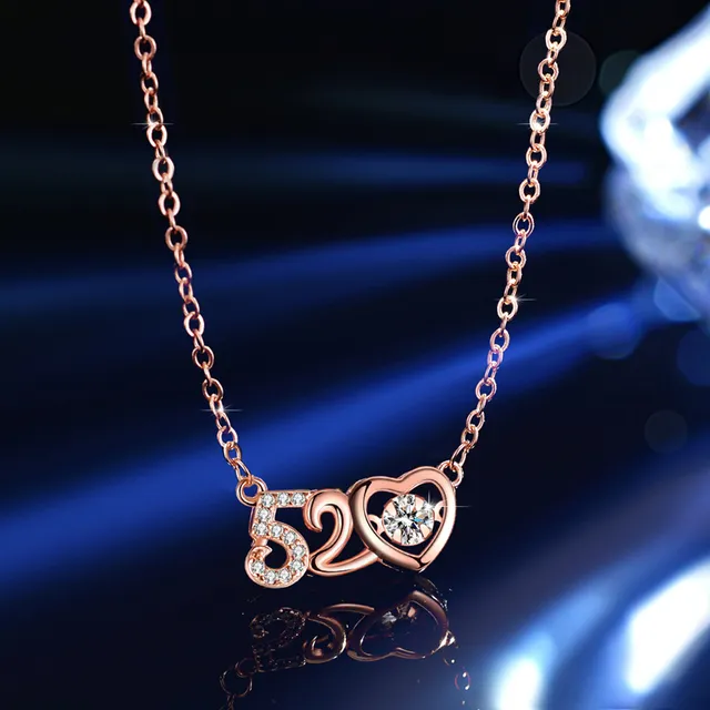 Solitaire Six-Prong Round Cut Pendant Necklace 3