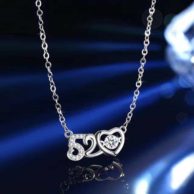 Solitaire Six-Prong Round Cut Pendant Necklace 4