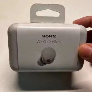 Sony WF-1000XM5 White Gray Compact Matte-Finish TWS Earbuds