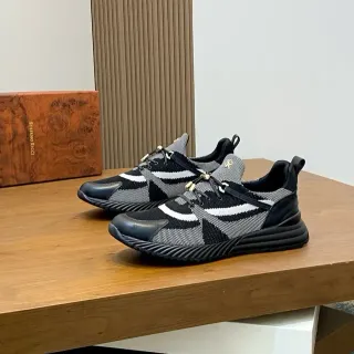 Stefano Ricci malha mesh riscado preto cinza branco tênis lifestyle