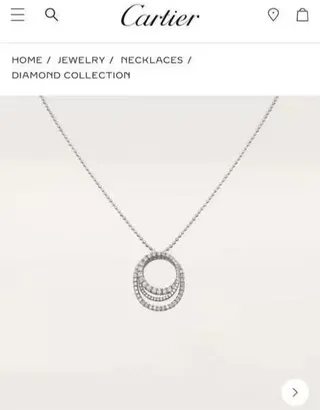 Triple-Tone Double Hoop Crystal Pendant Necklaces 8