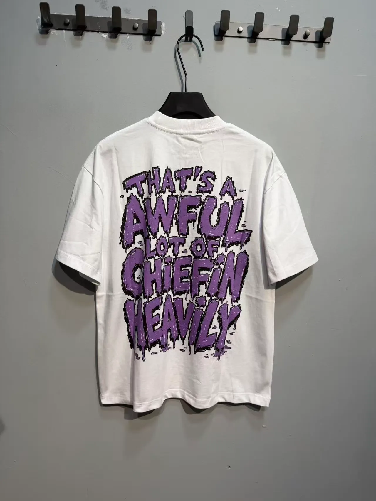 White Black Graphic Print Oversized Fit T-Shirt 7