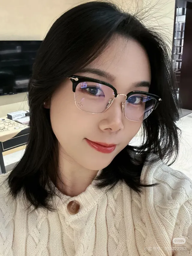 Gentle Monster Lunettes optiques demi-rim en métal acétate 8