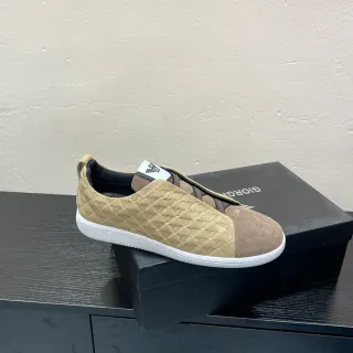 Giorgio Armani Quilted Eagle Motif Slip-On Lifestyle Sneakers