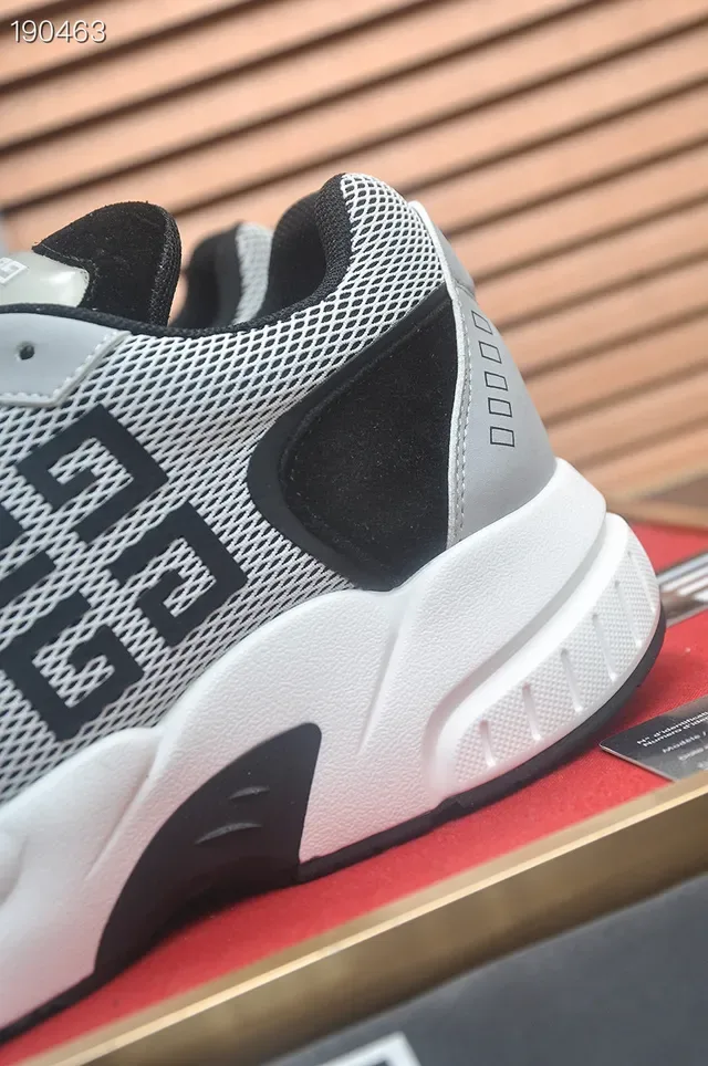 Givenchy City Sport Gray and Black Mesh Lifestyle Sneakers 4