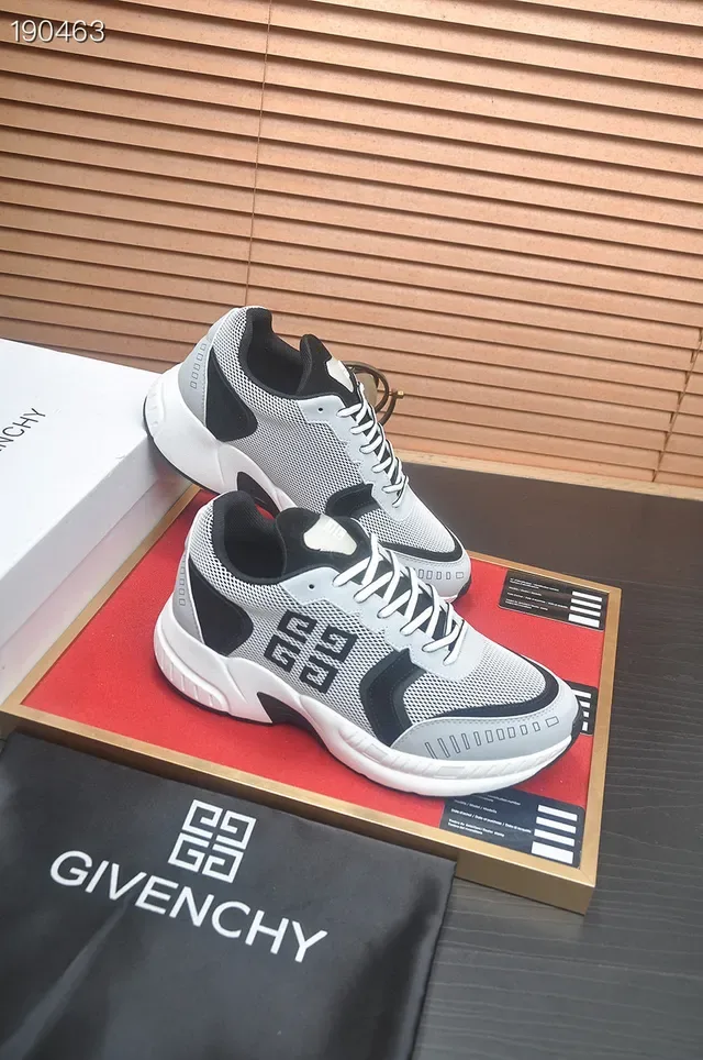Givenchy City Sport Gray and Black Mesh Lifestyle Sneakers 6