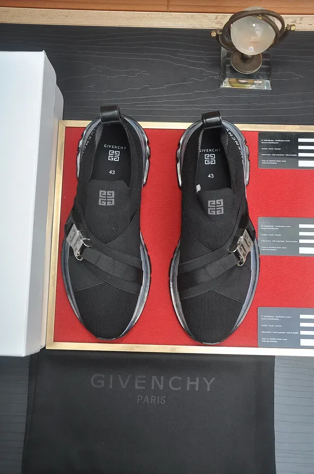Givenchy Spectre أسود بدون أربطة المحبوكة Slip-On نمط الحياة أحذية رياضية 3