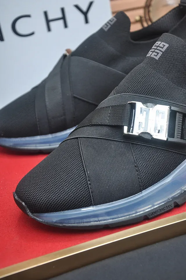 Givenchy Spectre أسود بدون أربطة المحبوكة Slip-On نمط الحياة أحذية رياضية 8