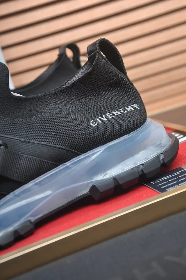 Givenchy Spectre أسود بدون أربطة المحبوكة Slip-On نمط الحياة أحذية رياضية 9