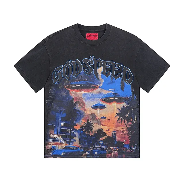 Godspeed Double-Sided Graphic Print Oversized T-Shirt 2