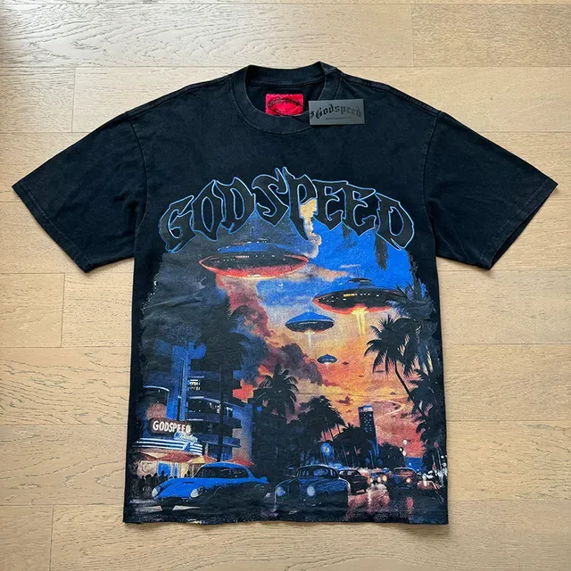 Godspeed Double-Sided Graphic Print Oversized T-Shirt 5