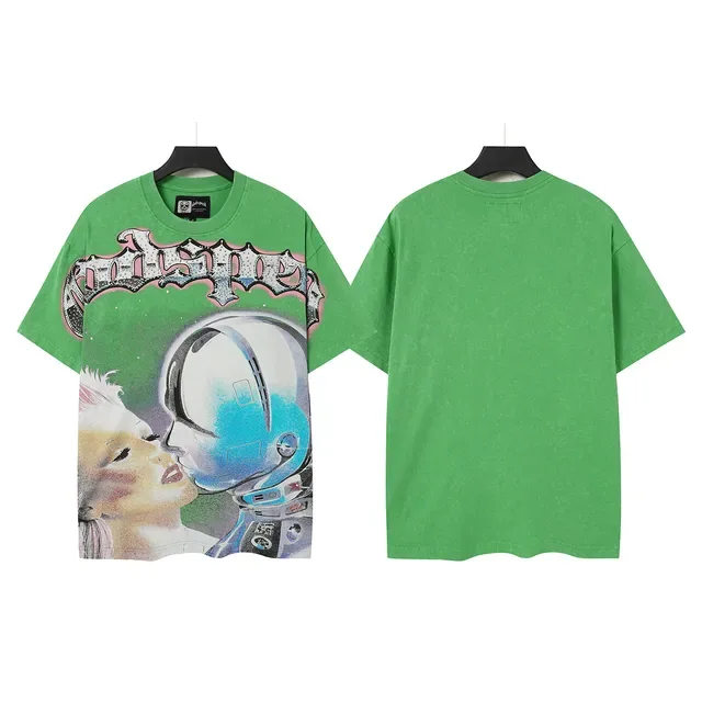Godspeed Graphic Print Astronaut Motif T-Shirt 5