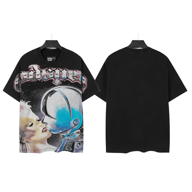 Godspeed Graphic Print Astronaut Motif T-Shirt 6
