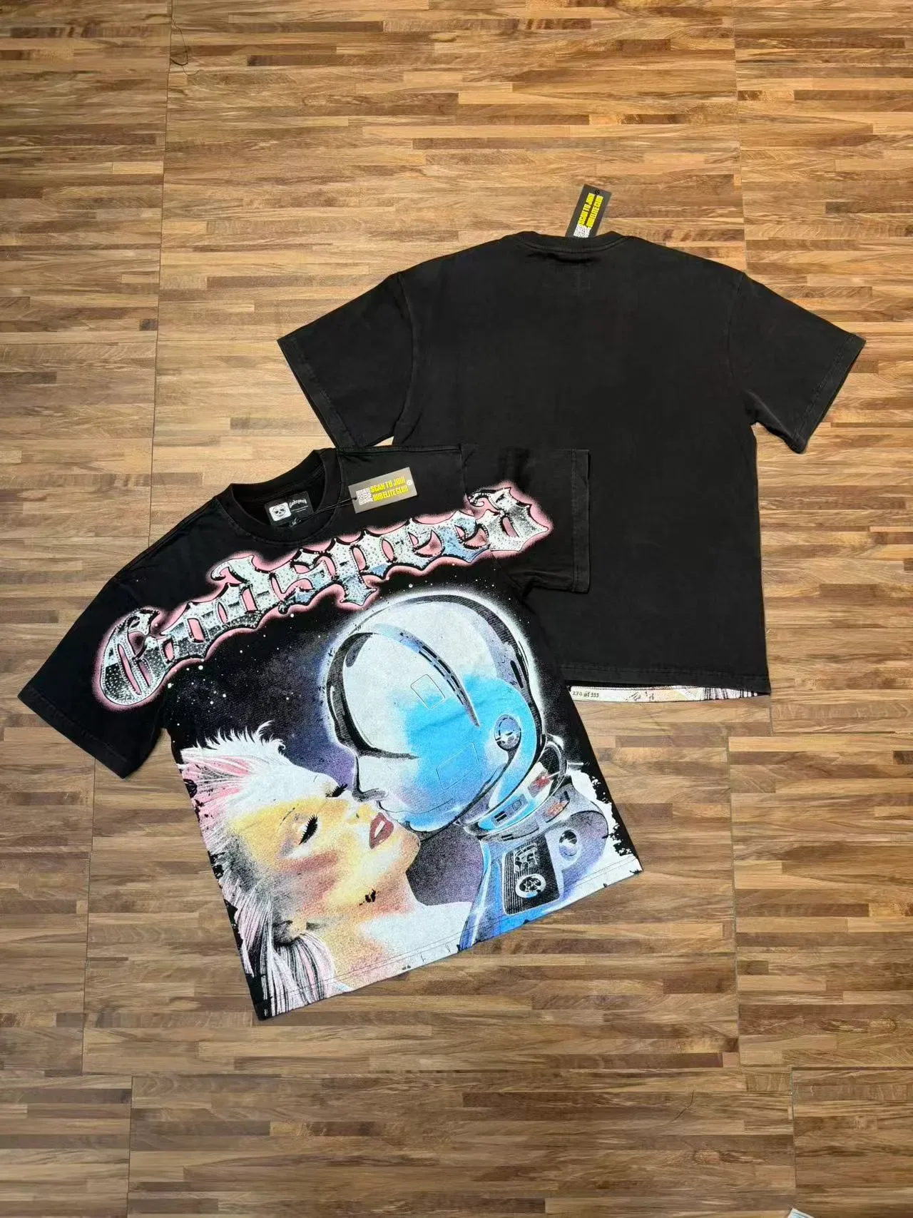 Godspeed Graphic Print Astronaut Motif T-Shirt 9