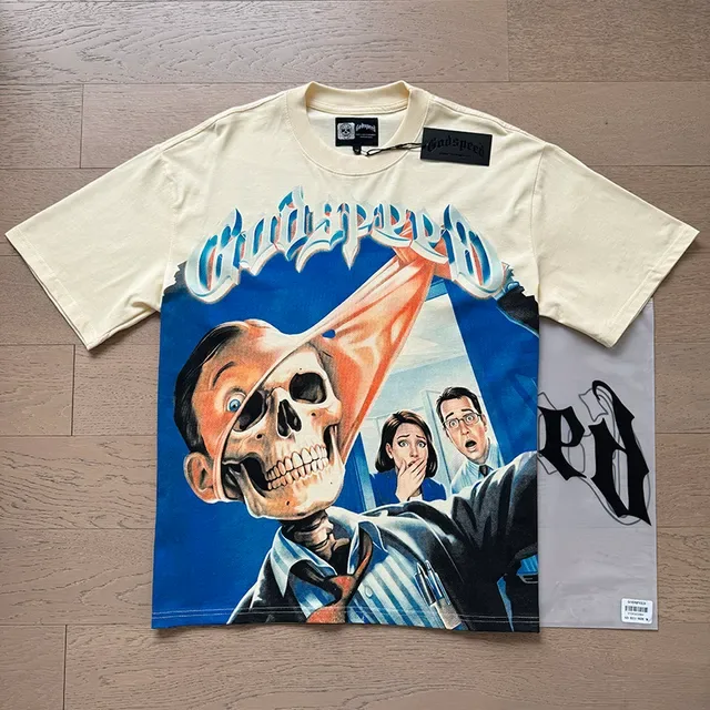 Godspeed Graphic-Print Off-White T-Shirt 3