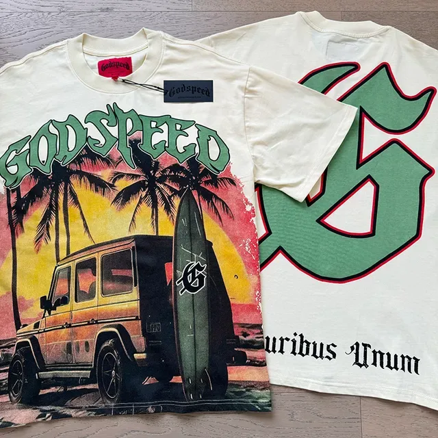 Godspeed Graphic Print Off-White T-Shirt 4