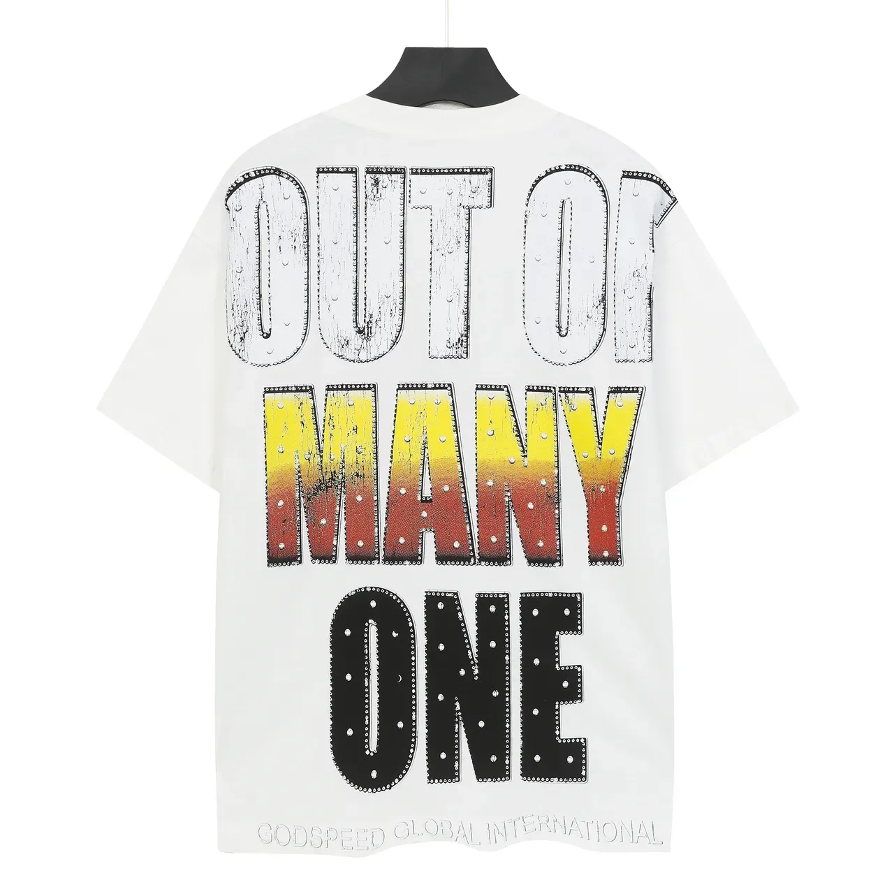 Godspeed Out of Many One Graphic Oversized T-Shirt 4