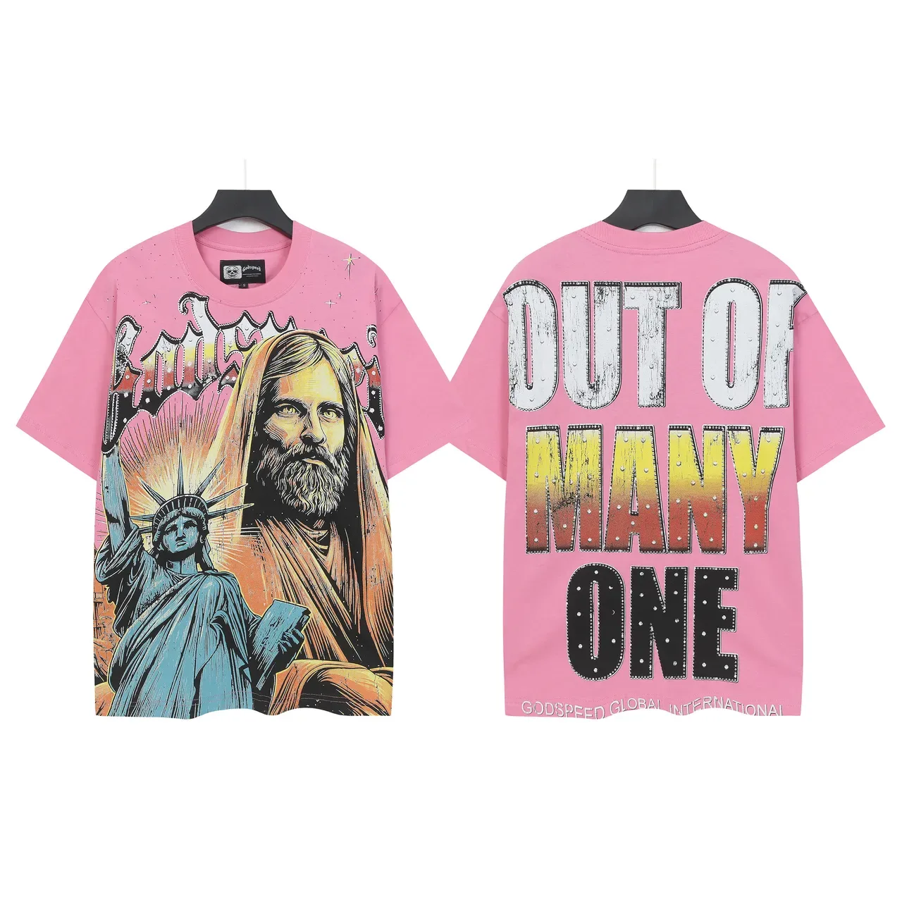 Godspeed Out of Many One Graphic Oversized T-Shirt 5