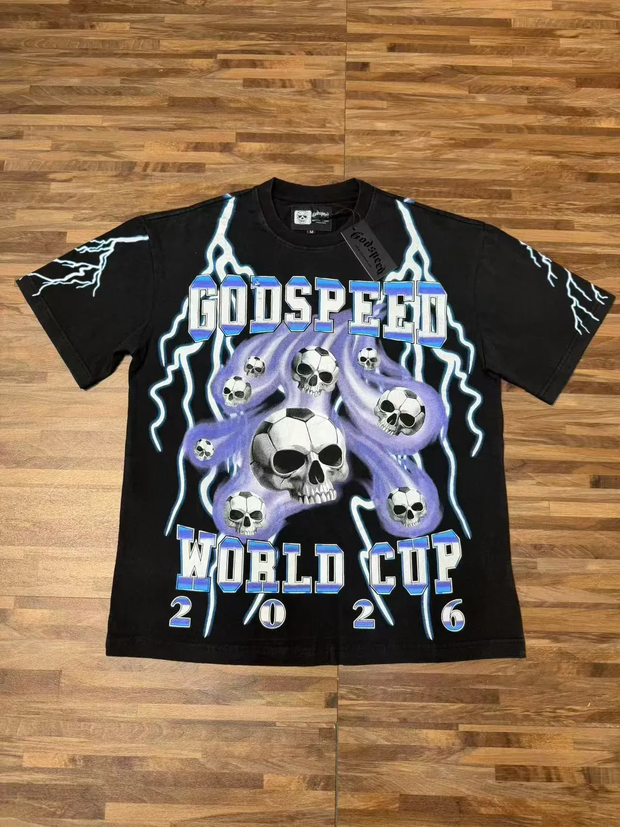 Godspeed World Cup 2026 Graphic Print Black T-Shirt 6