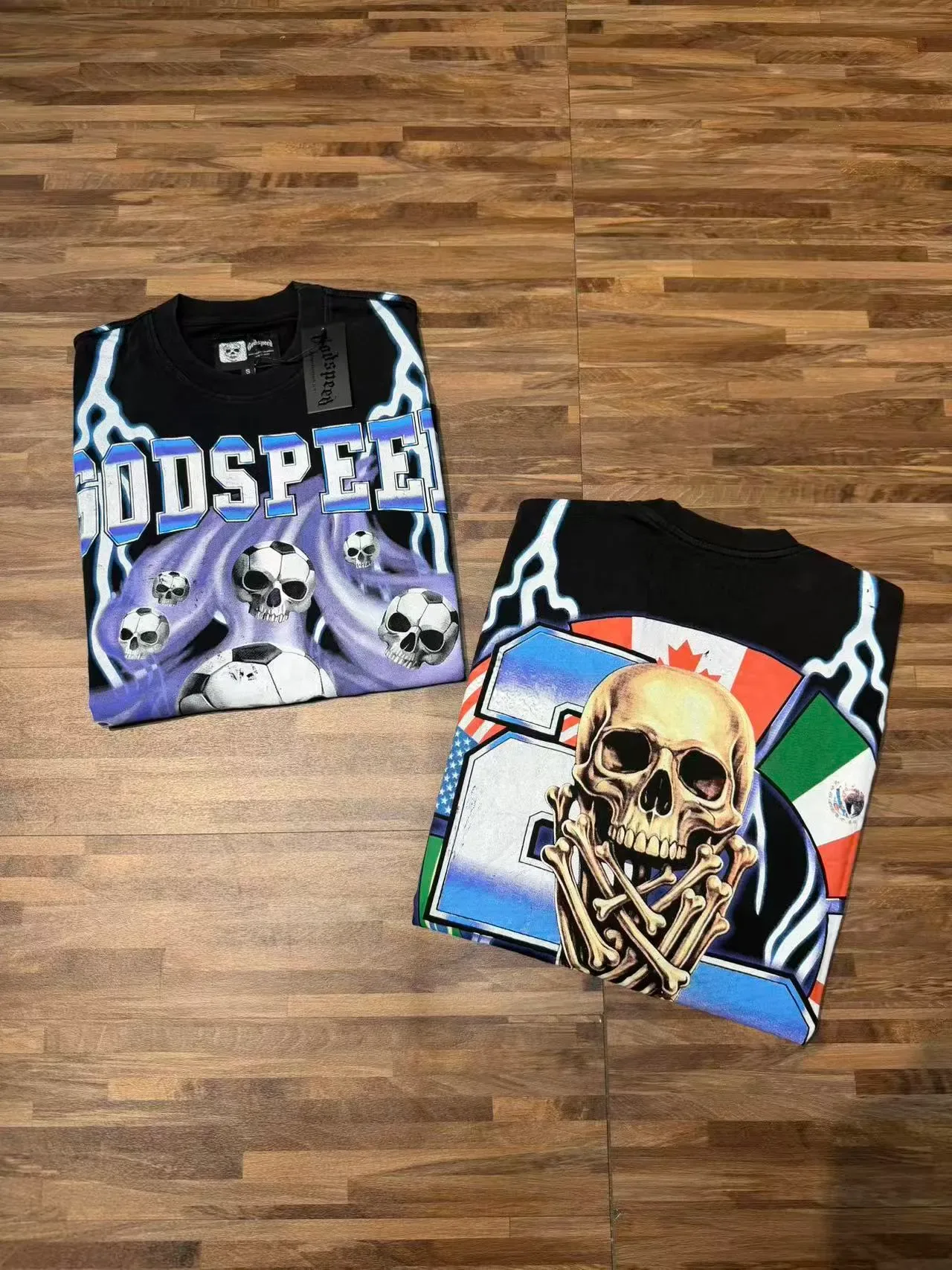 Godspeed World Cup 2026 Graphic Print Black T-Shirt 7
