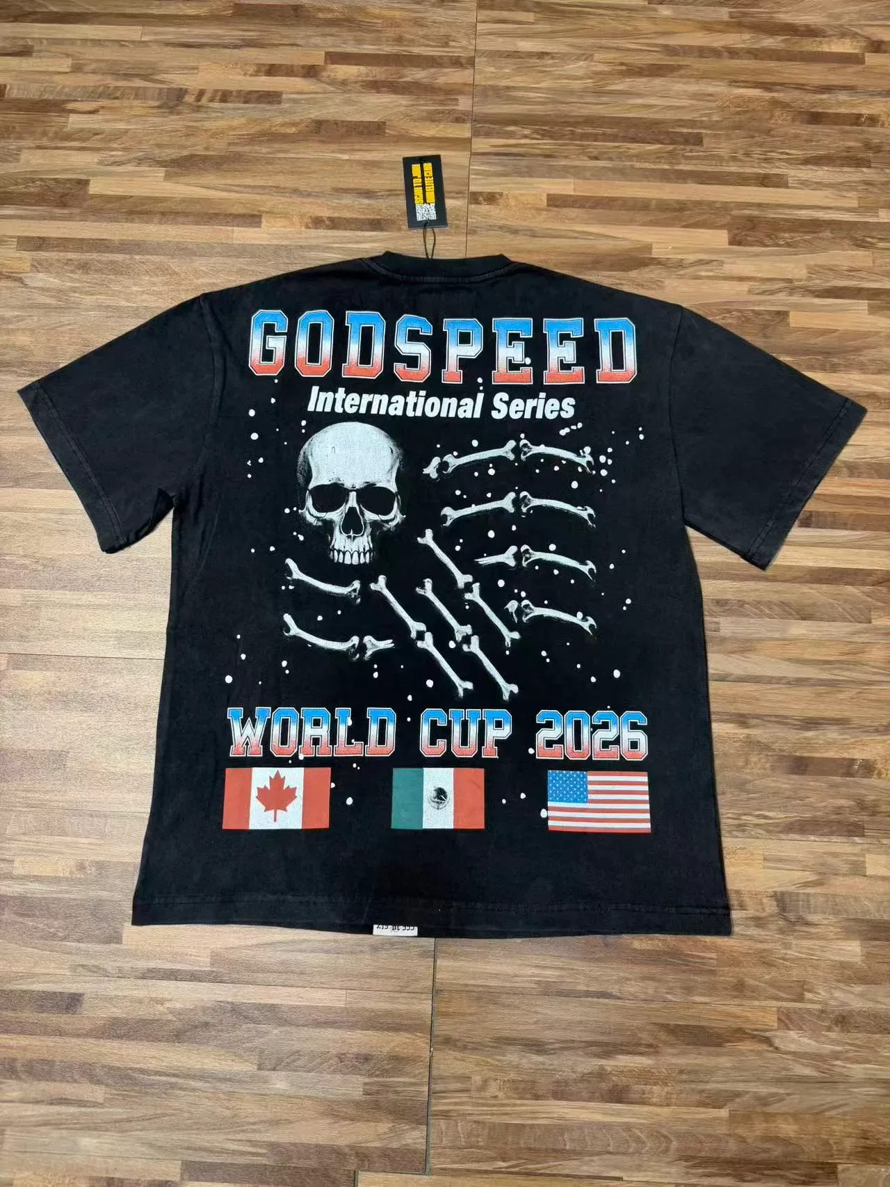 تيشيرت جرافيك جمجمة Godspeed كأس العالم 2026 6