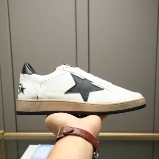 Golden Goose Ball Star 白黑星橡皮底生活方式运动鞋