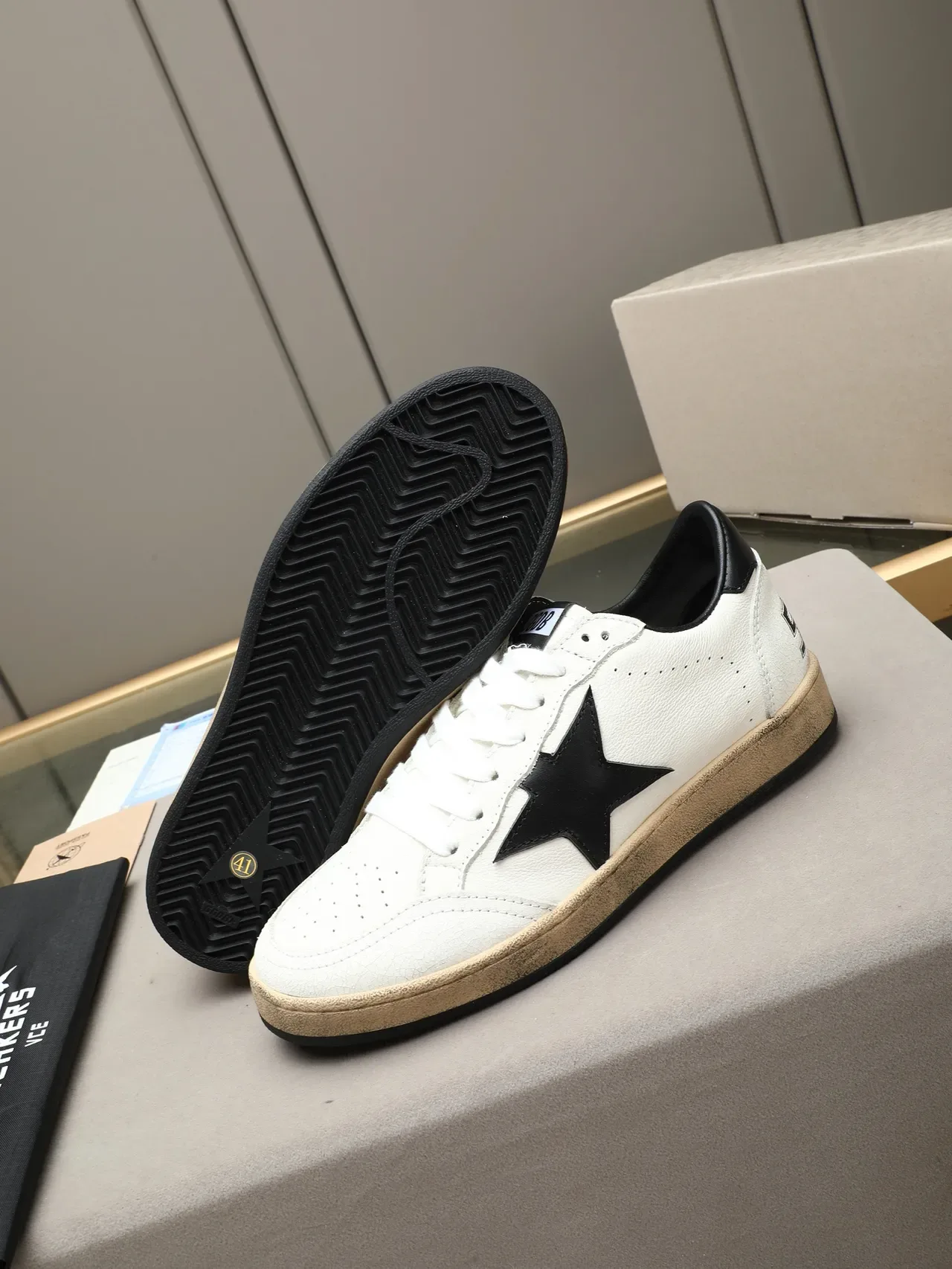 Golden Goose Ball Star सादा कालो তারা गाम सोल लाइफस्टाइल स्निकार्स 4