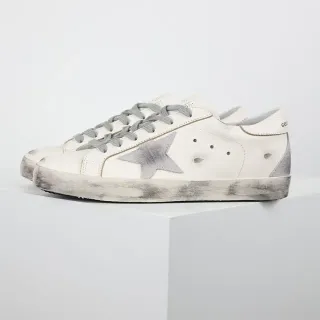 Golden Goose Superstar Distressed White Leather Lifestyle Sneakers