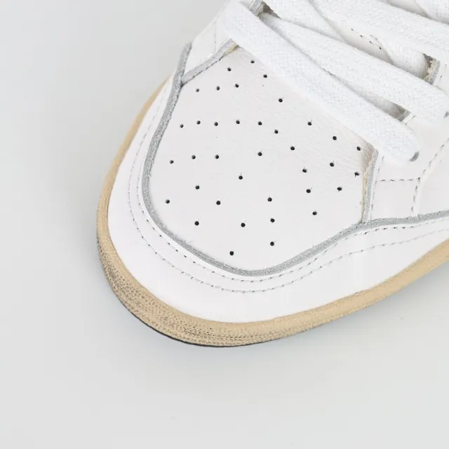 Golden Goose White Red Leather Glitter Star Appliqué Lifestyle Sneakers 5