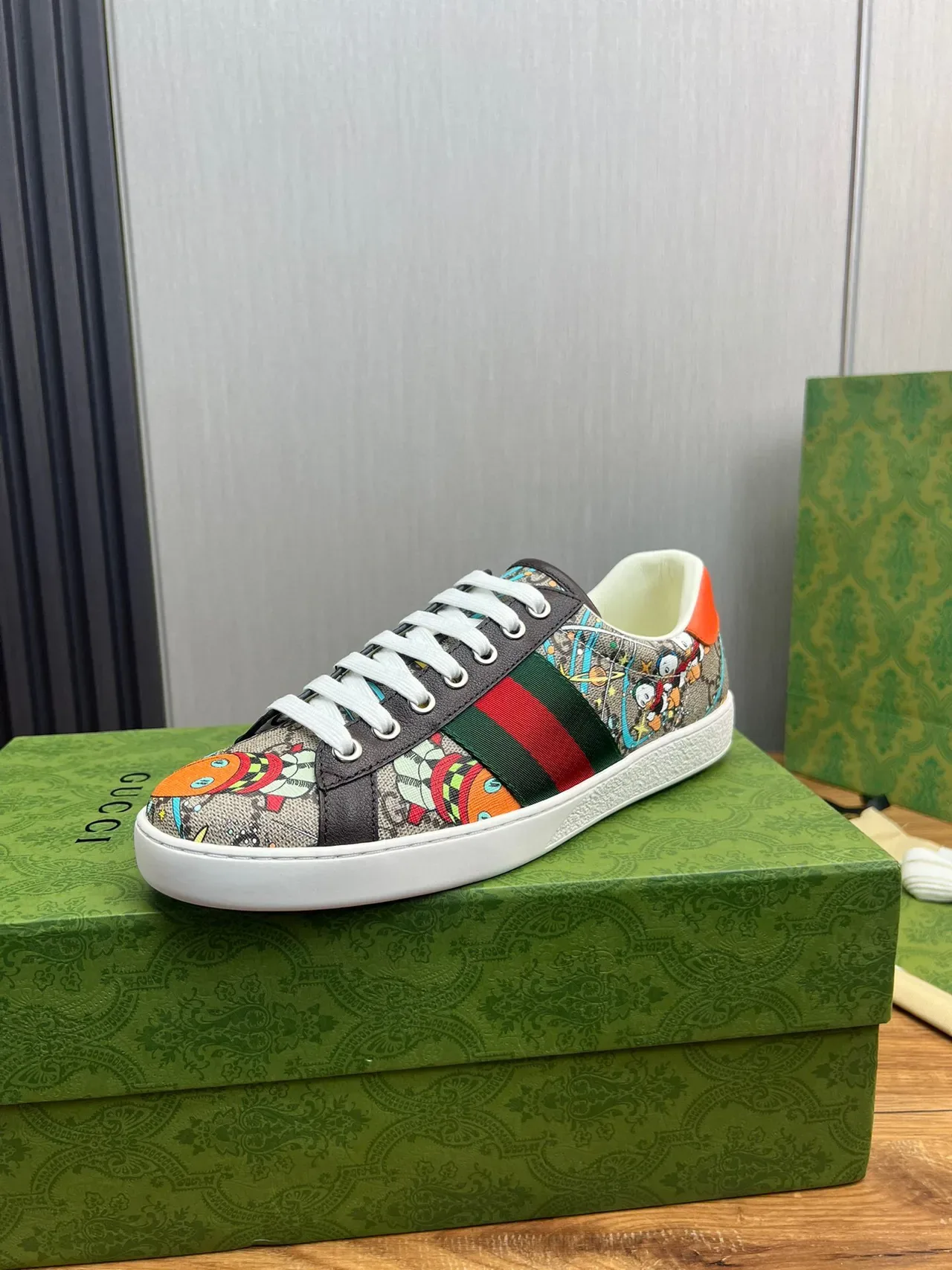 Gucci Ace Cartoon Print Multicolor Lifestyle Sneakers 1