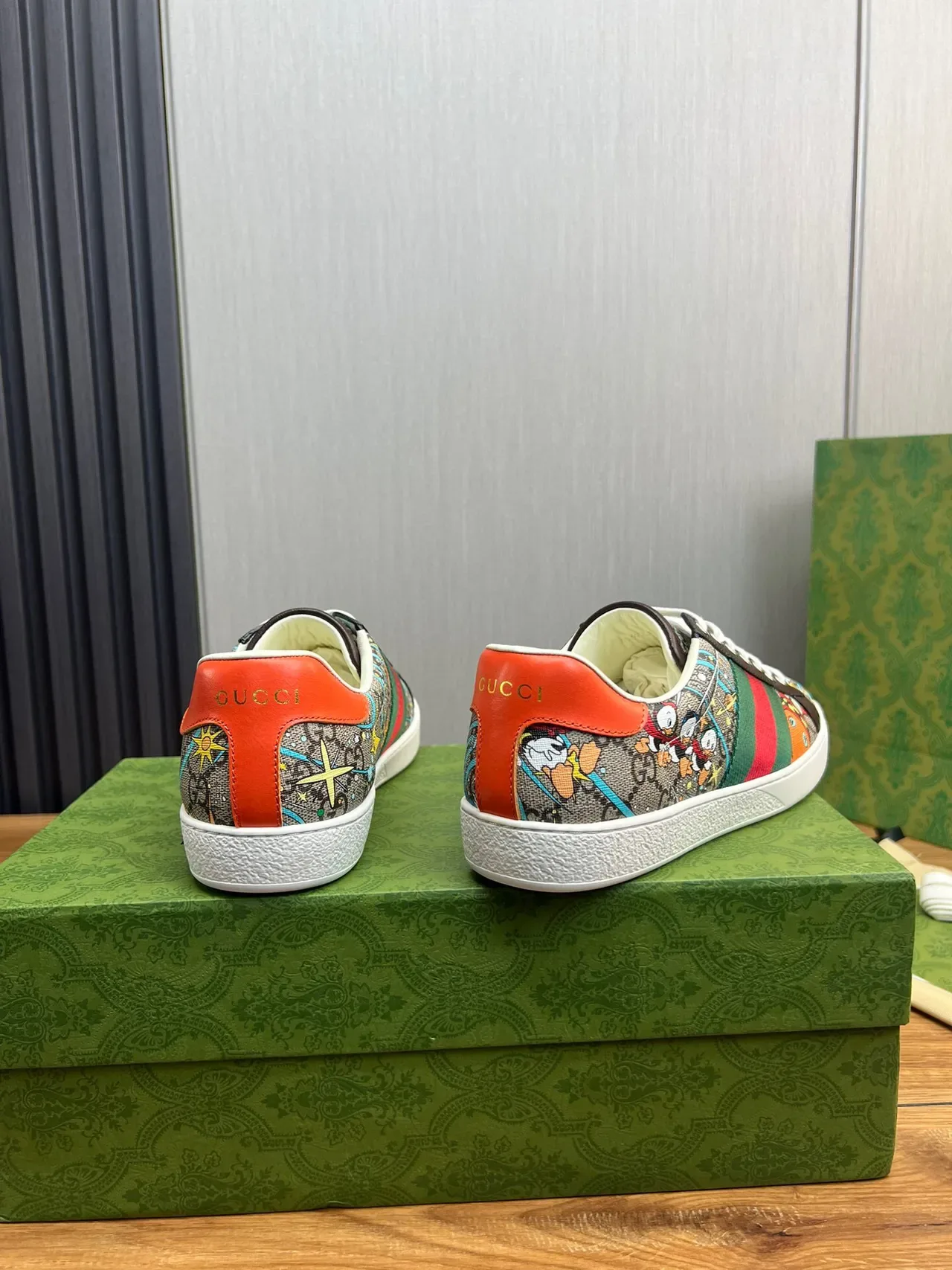 Gucci Ace Cartoon Print Multicolor Lifestyle Sneakers 5