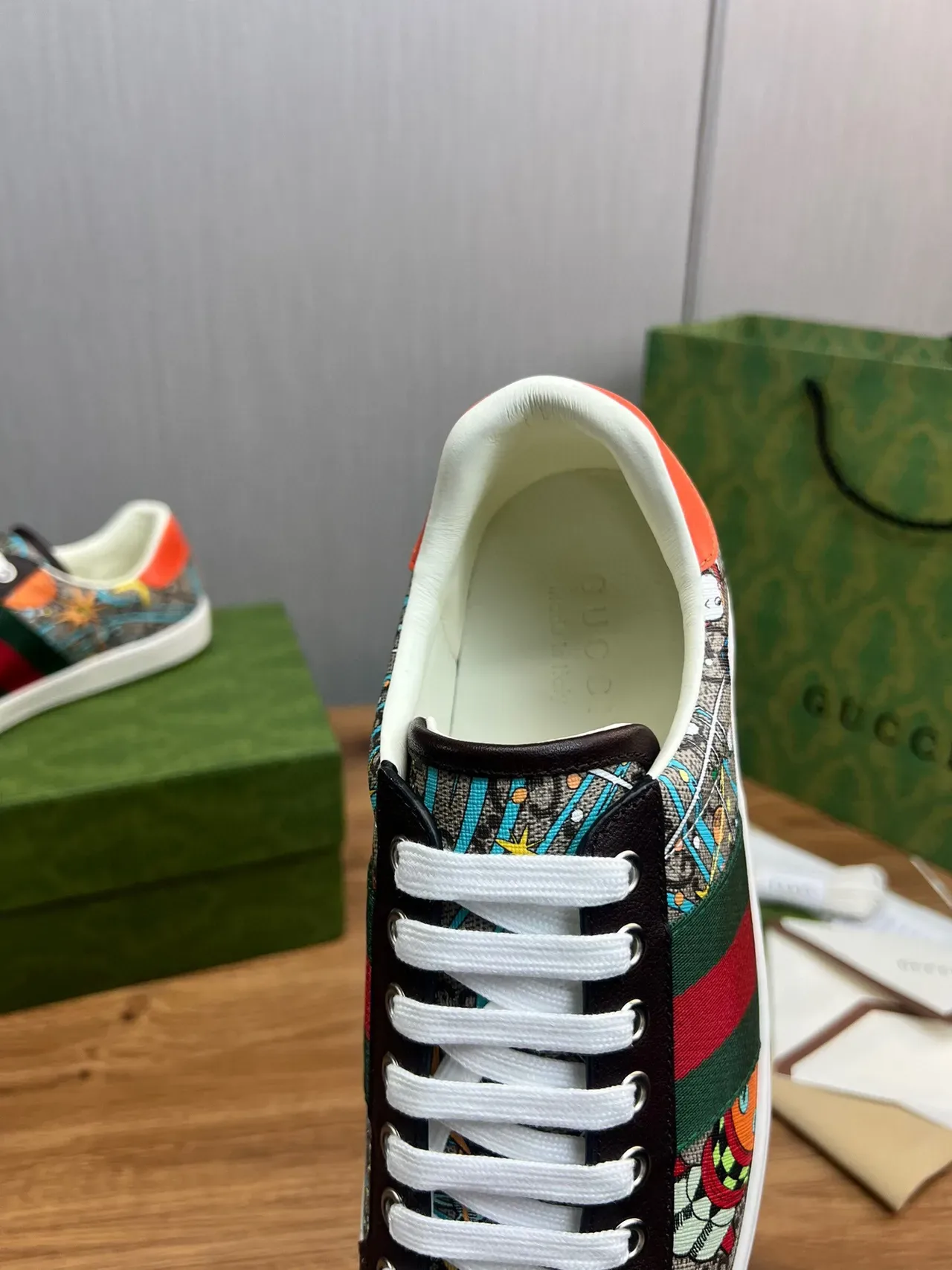 Gucci Ace Cartoon Print Multicolor Lifestyle Sneakers 8
