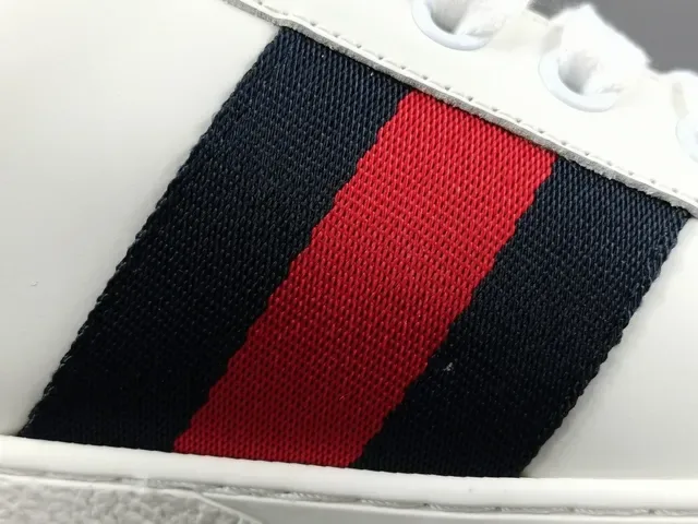 Gucci Ace Loved White Red Navy Web Lifestyle Sneakers 10