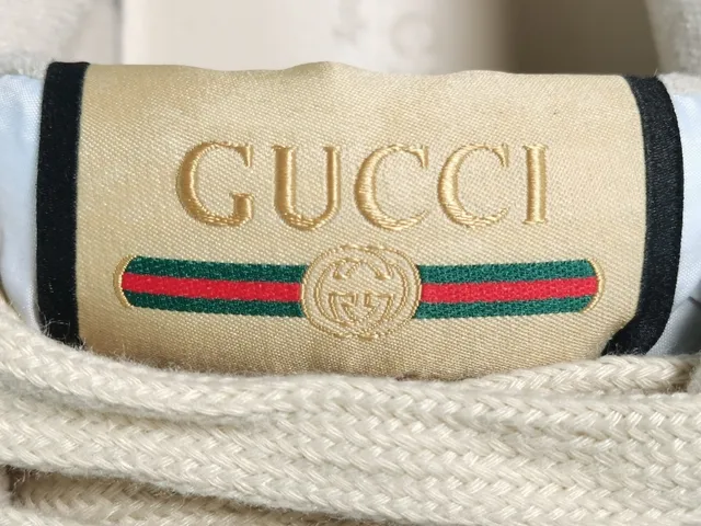 Gucci Beige Pink GG Monogram Canvas Web Stripe Lifestyle Sneakers 9