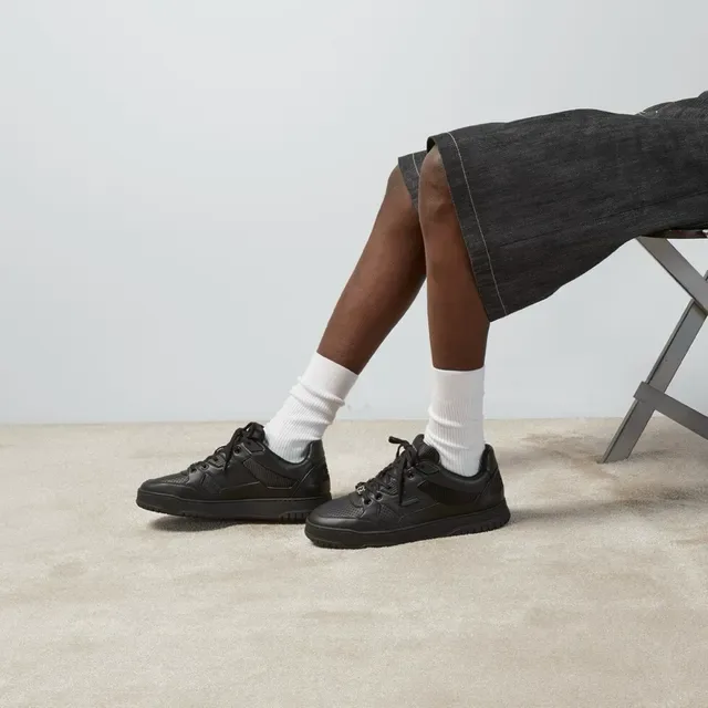 Gucci Black Monochrome Perforated Toe Lifestyle Sneakers 6