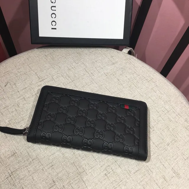 Gucci GG Marmont Noir Embossé GG Portefeuille Long 8