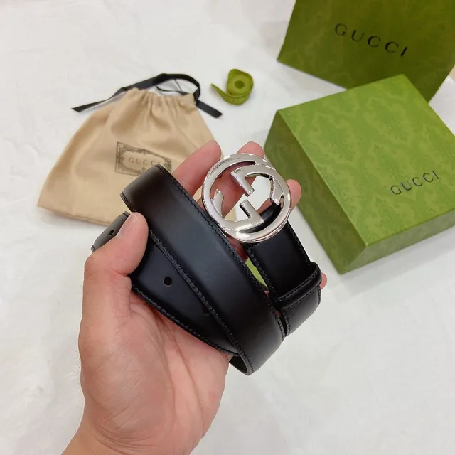 Gucci GG Marmont Black Leather Belt 8